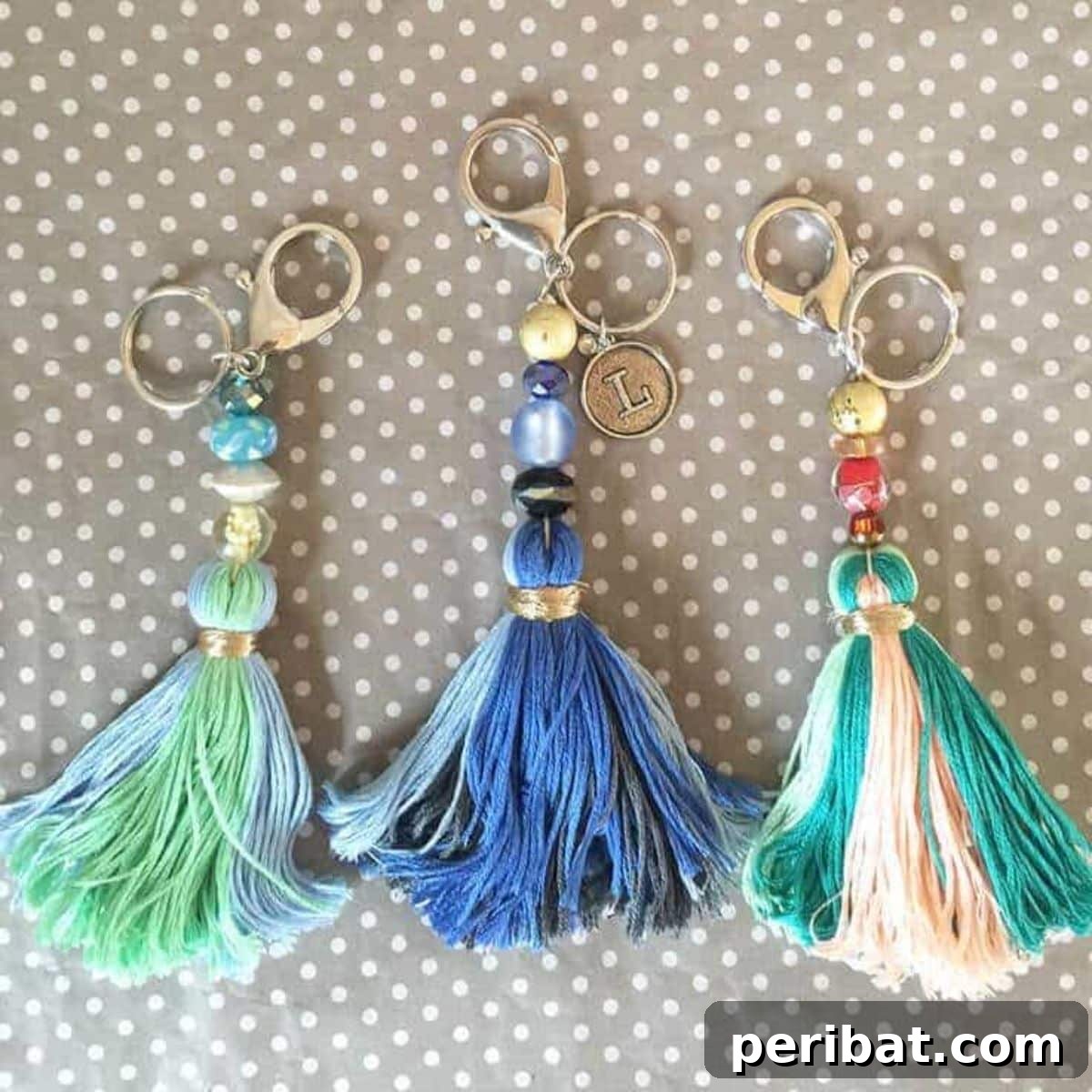 Craft 50 Amazing DIY Keychains 7 DIY Tassel Keychains
