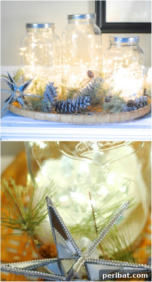 Extra-Large Lighted Mason Canisters