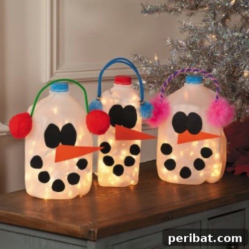 Snowman Milk Jugs