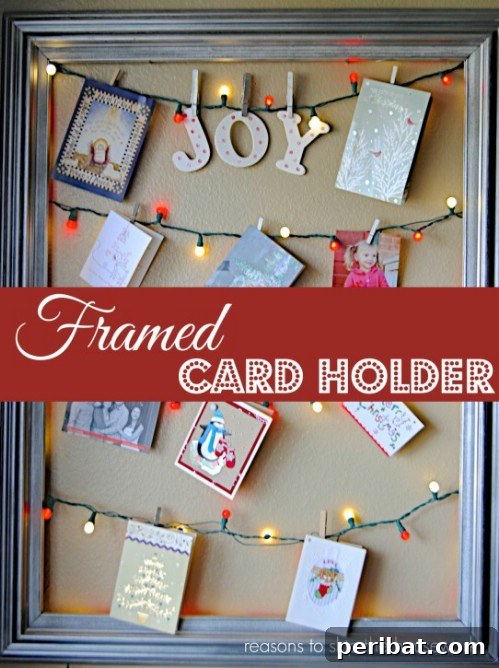 Framed Christmas Card Display