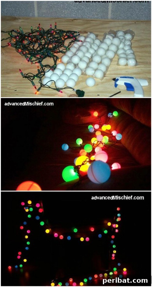 Ping Pong Ball Lights