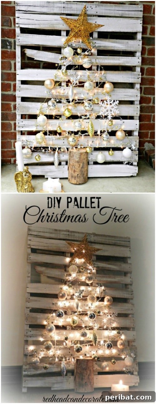 Lighted Pallet Tree