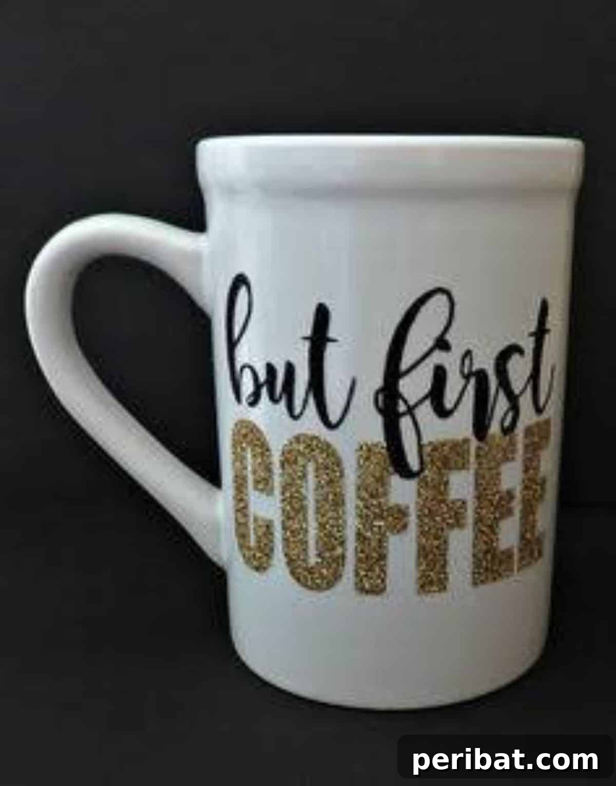 Create a Fun and Sparkly DIY Glitter Heat Transfer Vinyl Mug
