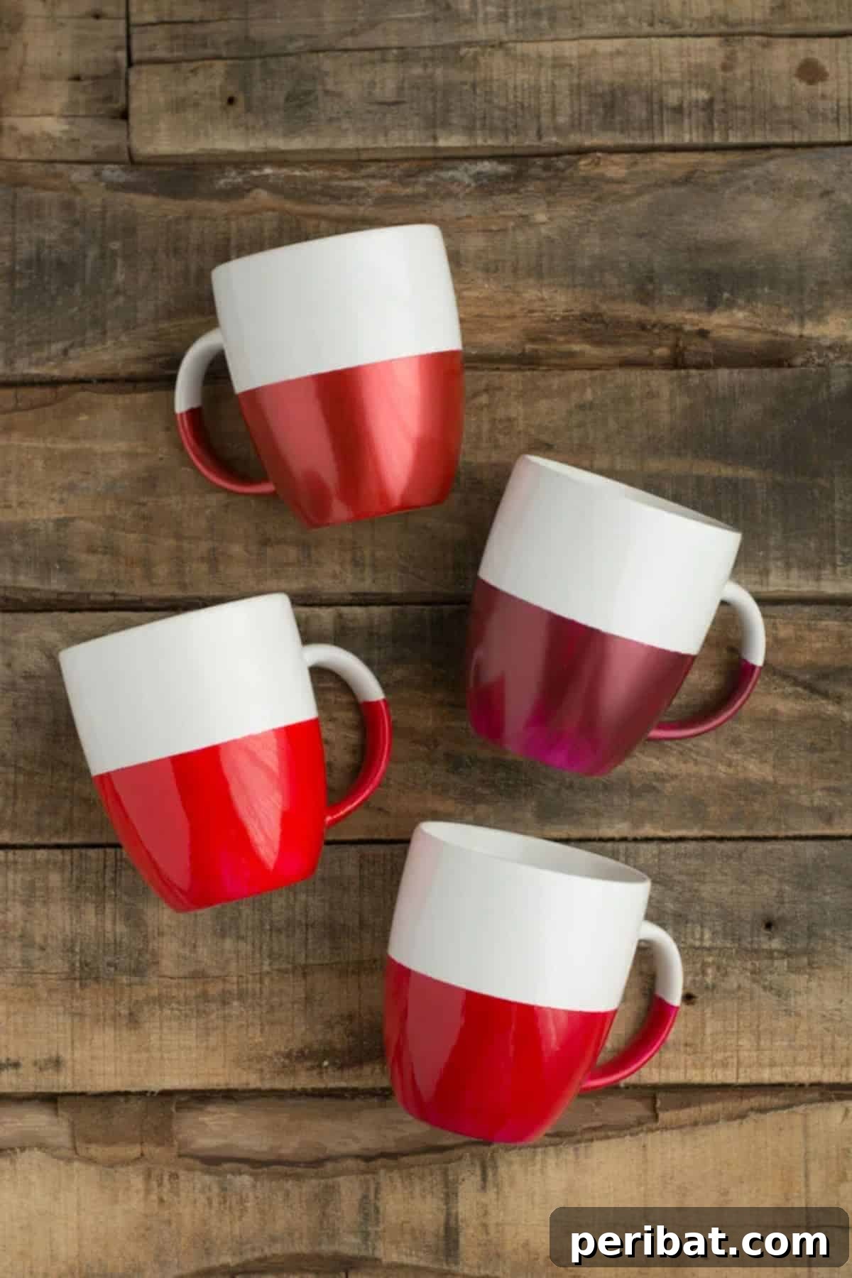 Modern DIY Two-Toned Mugs for a Stylish Kitchen