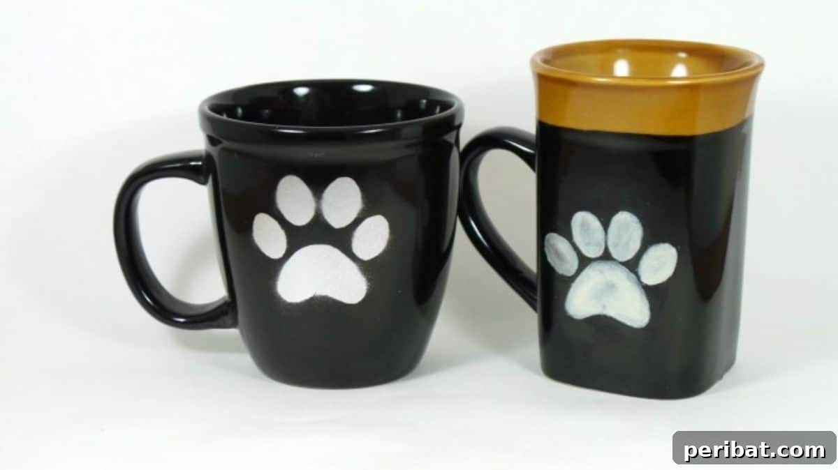 Adorable DIY Paw Print Coffee Mug for Pet Lovers