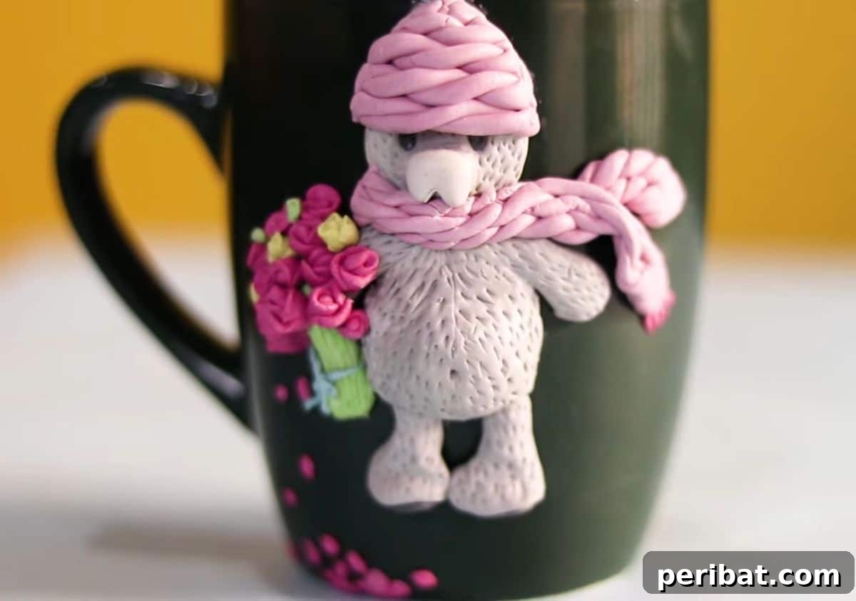 Whimsical DIY Clay Bear Coffee Mug for Fun Mornings
