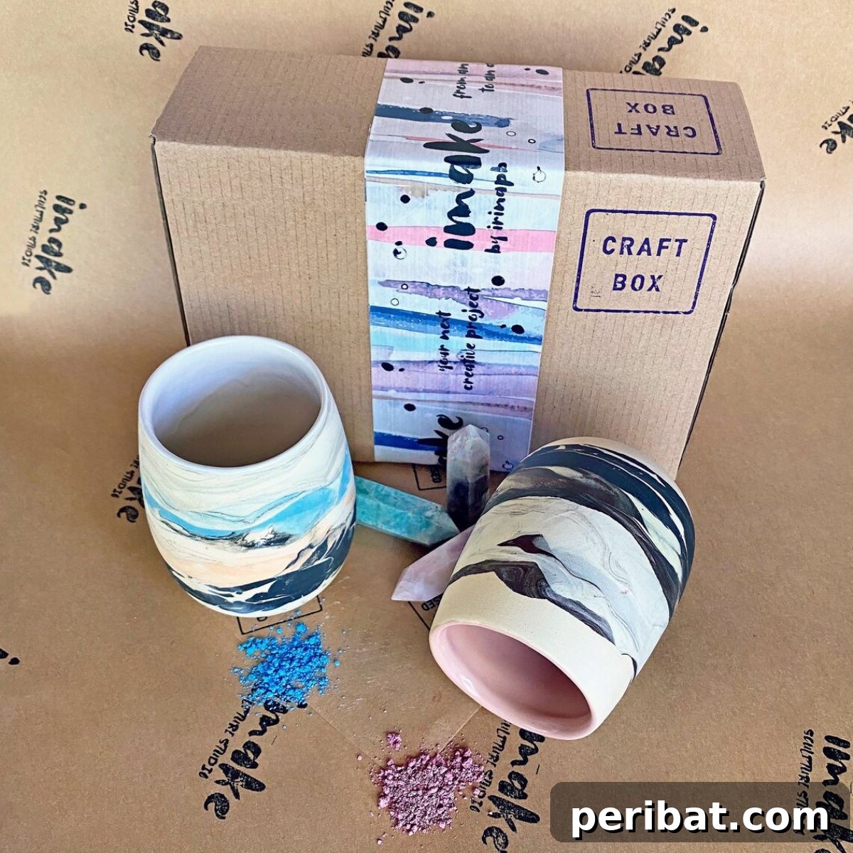 Creative DIY Unique Mug Craft Box with Crystals Kit