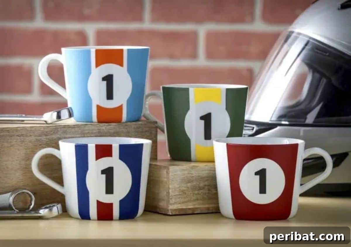 Cool DIY Sports Car Painted Mugs for Enthusiasts