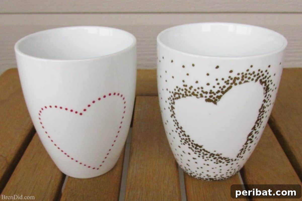 Charming DIY Simple Heart Handle Mug for Loved Ones