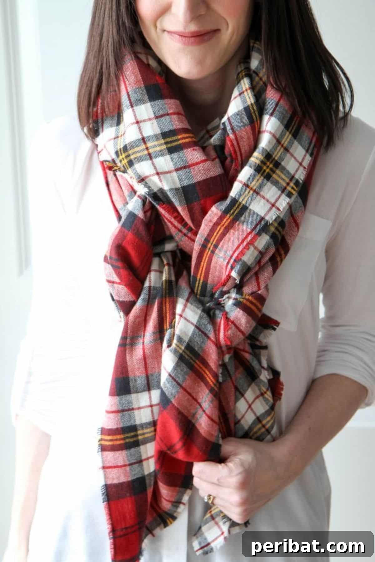 Handmade Hugs: 34 Practical DIY Gifts for Your Sister 14 DIY No-Sew Blanket Scarf