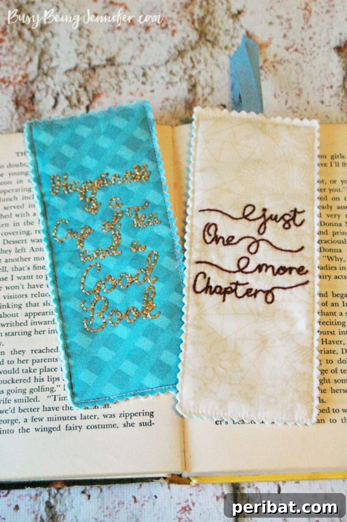 Handmade Hugs: 34 Practical DIY Gifts for Your Sister 4 DIY Hand Embroidered Bookmarks
