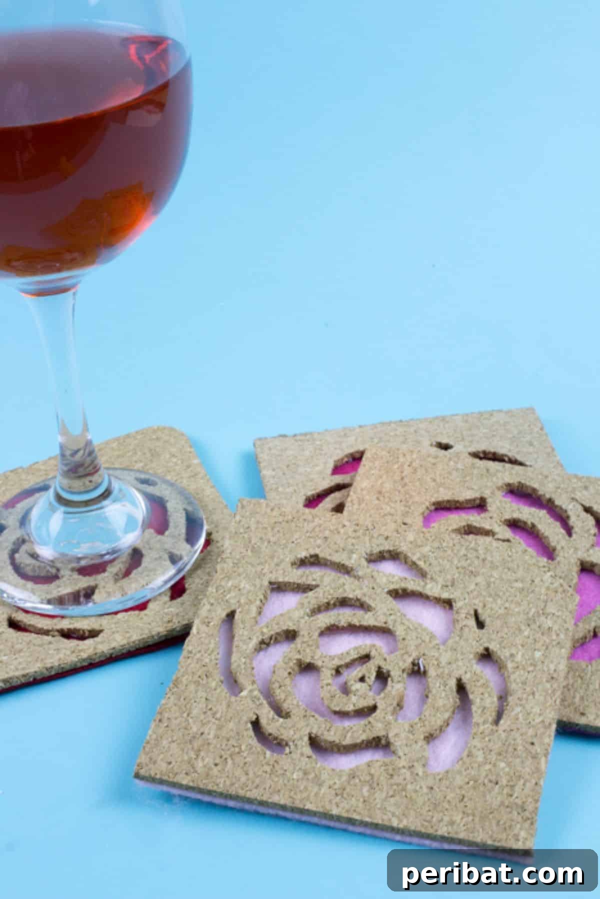 Handmade Hugs: 34 Practical DIY Gifts for Your Sister 8 DIY Rose Cork Coasters