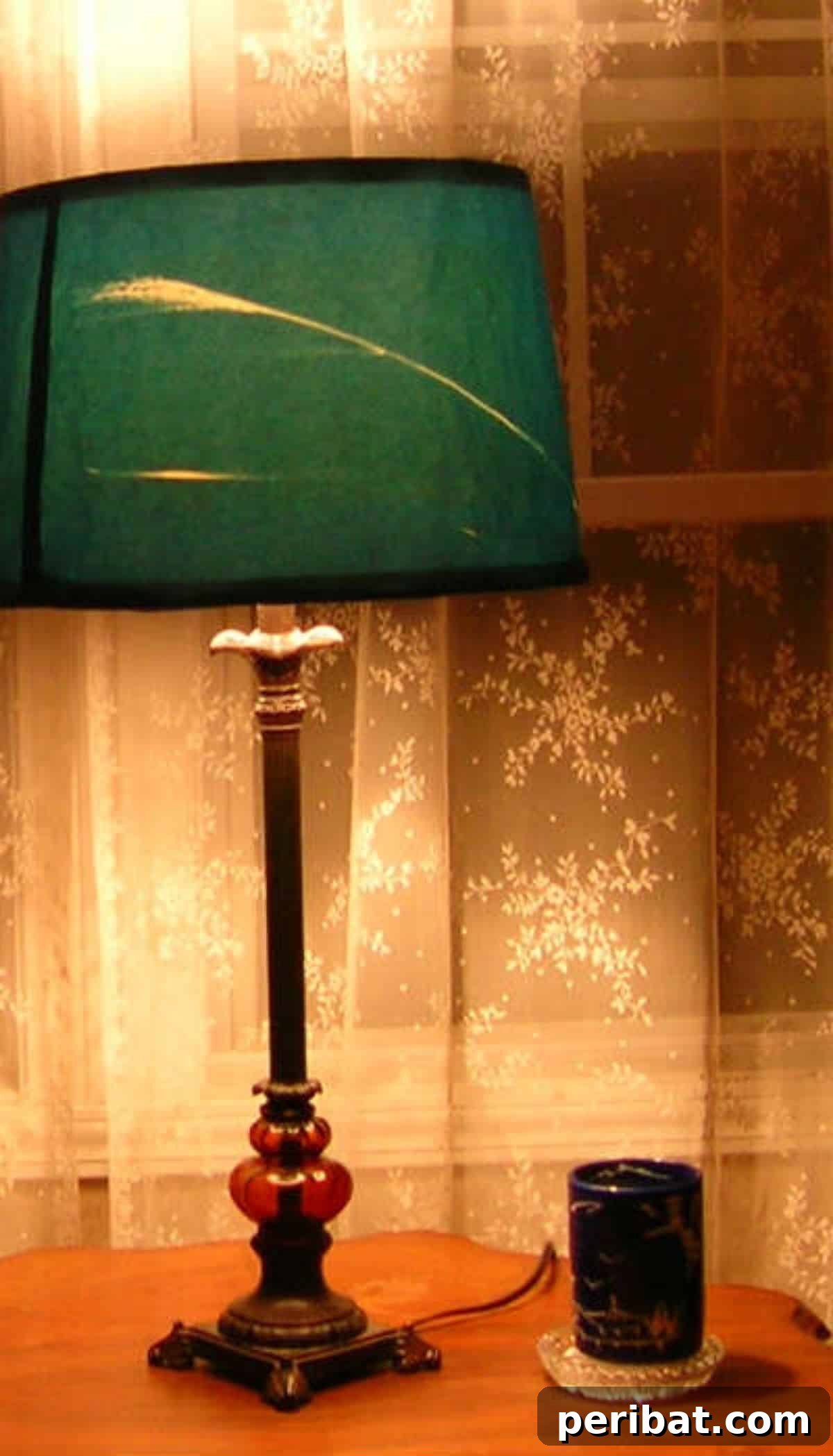 Solar Artistry: 20 DIY Printmaking Ideas 3 Decoupage Solar Print Lampshade adorned with natural botanical cyanotype prints.