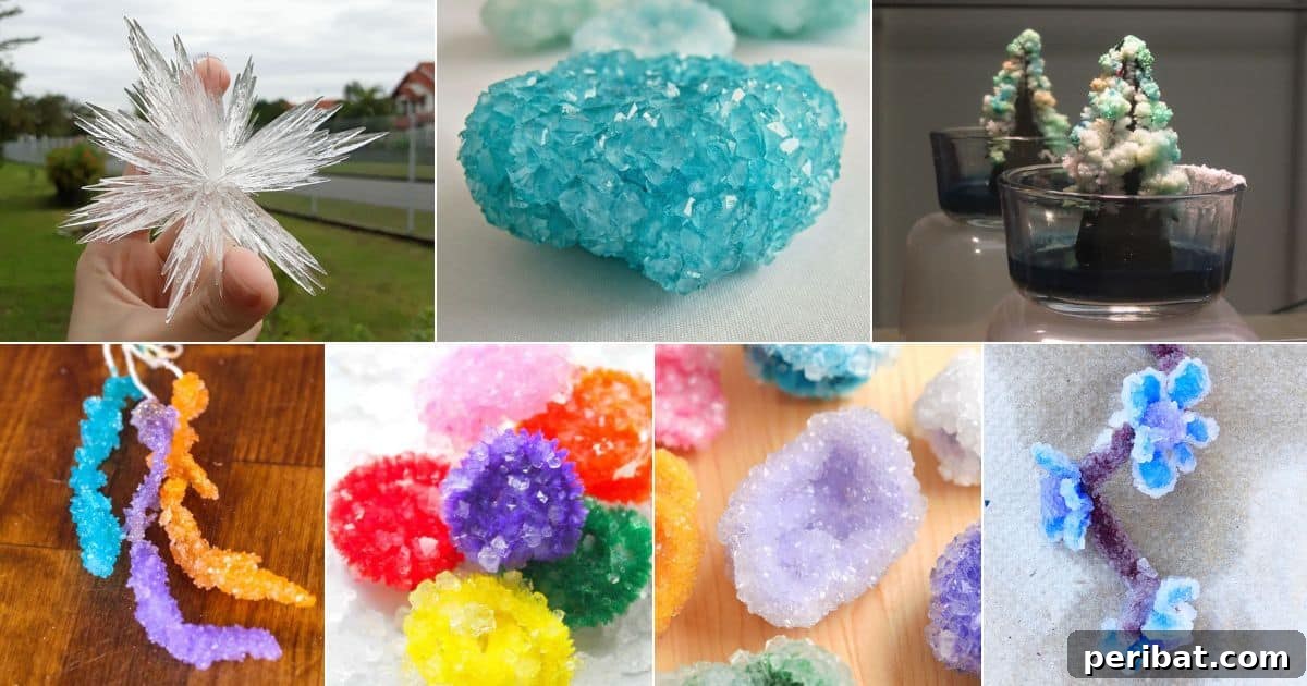 20 DIY Crystal Growing Kits and Products facebook image.
