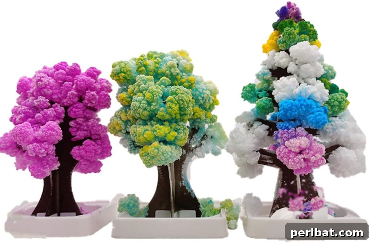 Paper Tree Colorful DIY Crystal Growing Kit