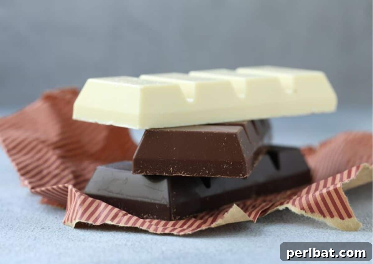 25 Delicious DIY Chocolate Kit Projects 5 Assortment of homemade dark, white, and milk chocolate bars, beautifully crafted.