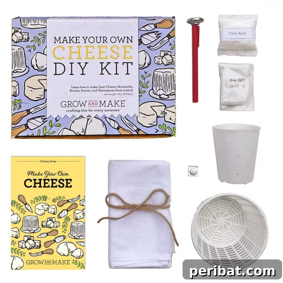 25 Brilliant DIY Cheese Making Projects 4 Cheese Making Kit - Mozzarella, Ricotta, Chèvre, Mascarpone, and Paneer