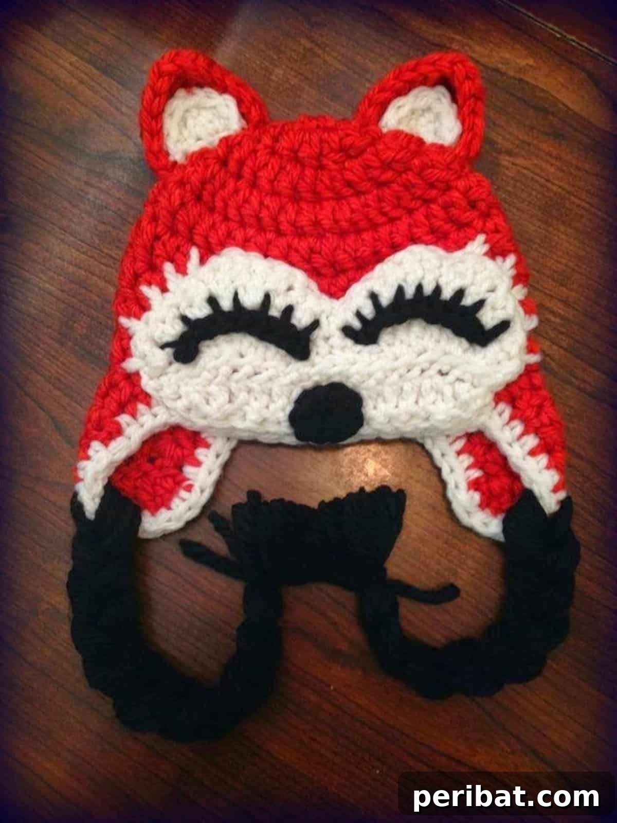 Adorable Fox Hat crochet pattern