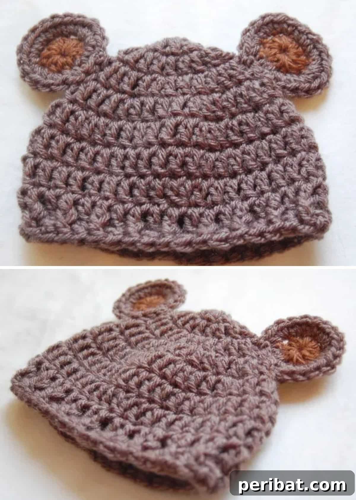Newborn Bear Hat cute baby crochet