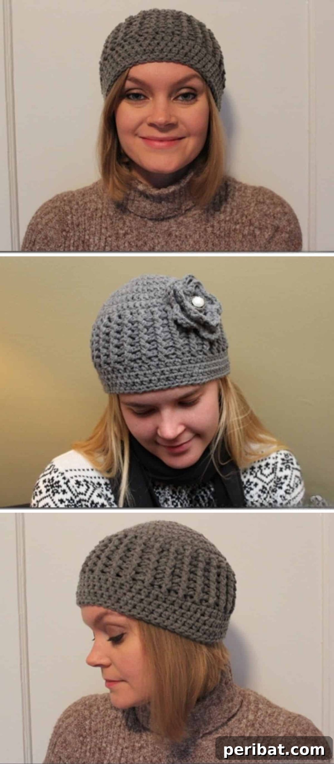 Ribbed Beanie free crochet pattern