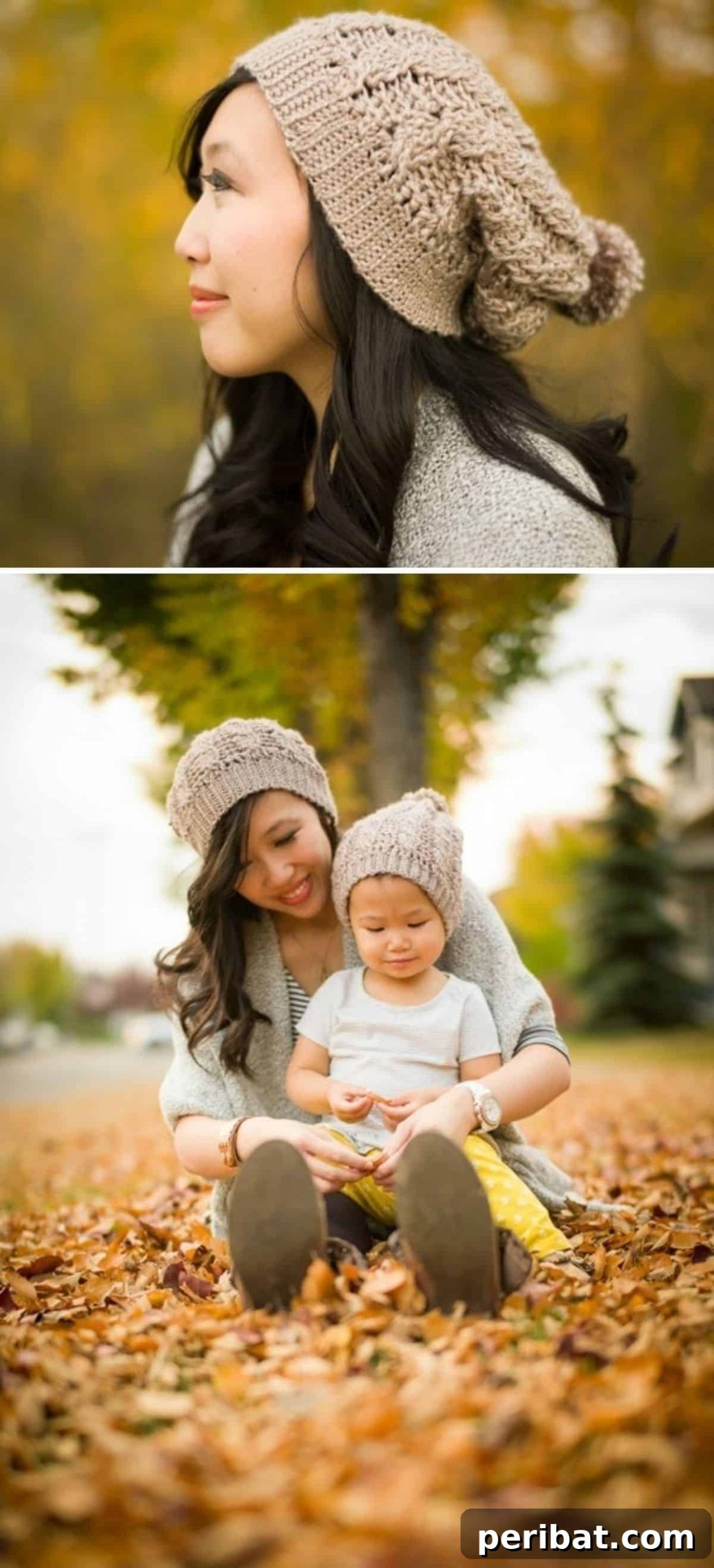 Cabled Slouchy Beanie crochet design