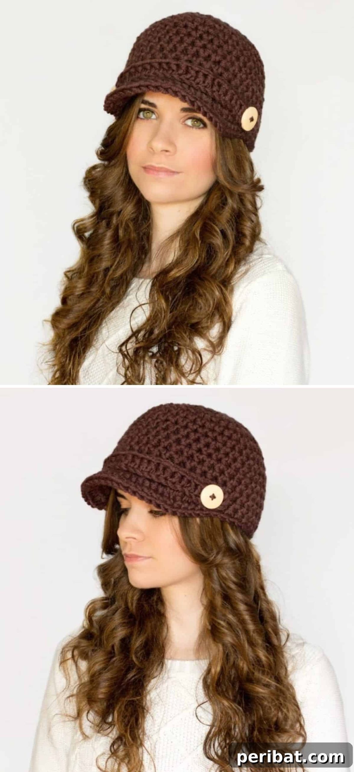 Classic Newsboy Hat crochet pattern