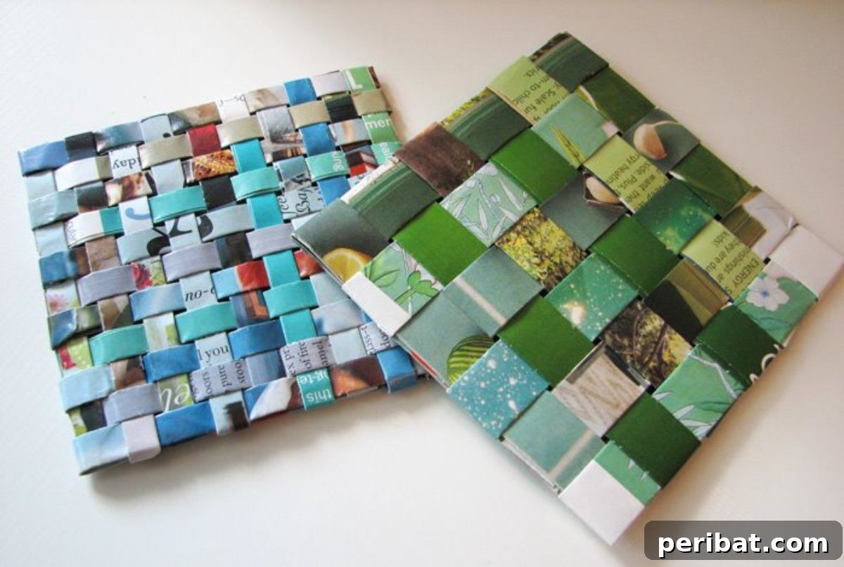 50 Ingenious DIY Coaster Creations 17 Recycled Magazine Coasters