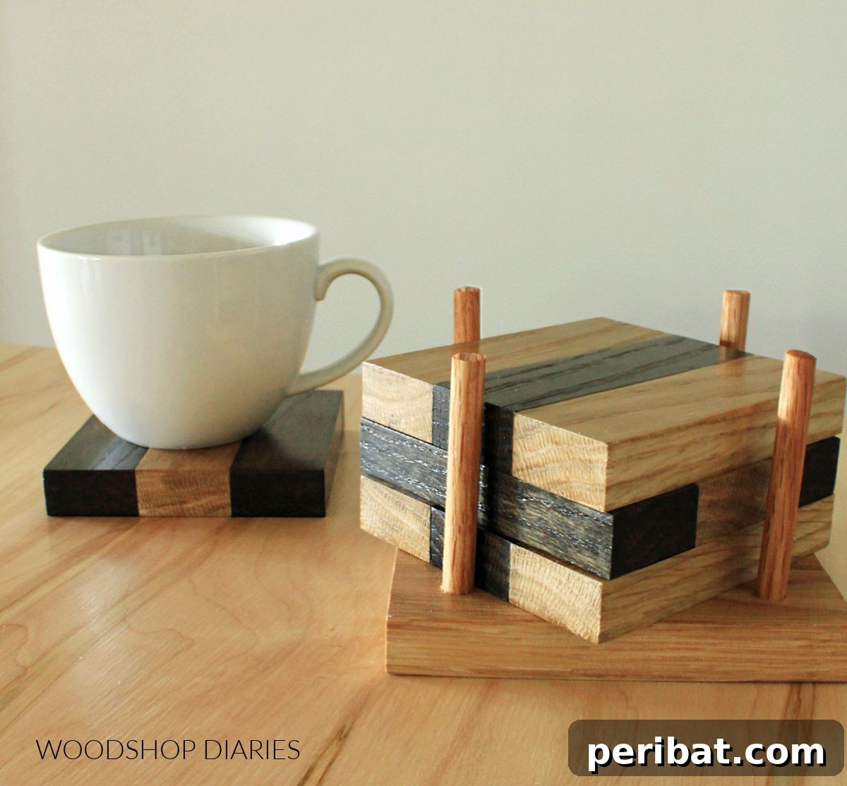 50 Ingenious DIY Coaster Creations 36 DIY Scrap Wood Drink Coasters
