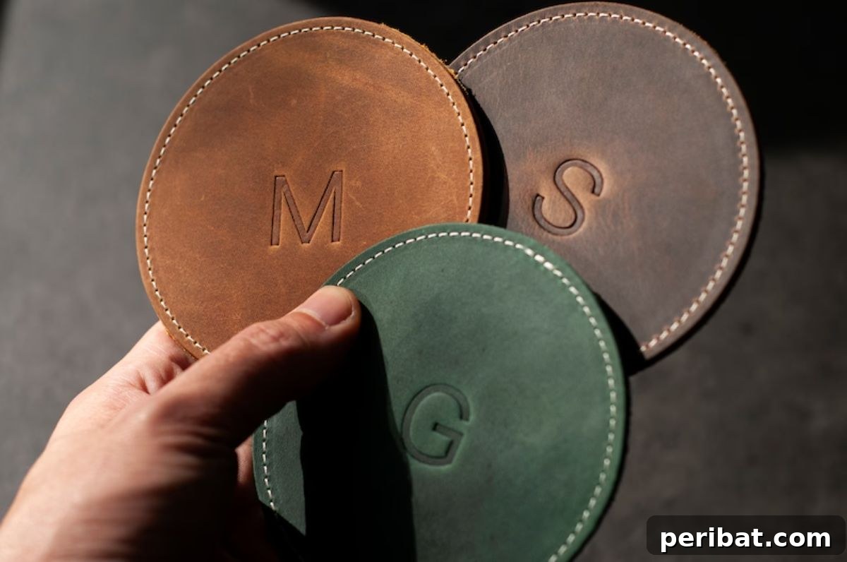 50 Ingenious DIY Coaster Creations 41 Customized Round Whiskey Coasters