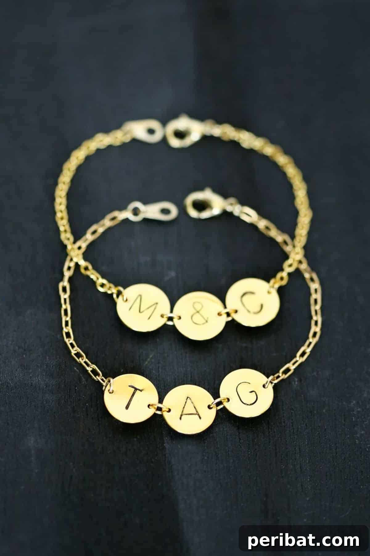 Stamped Initial Bracelet DIY