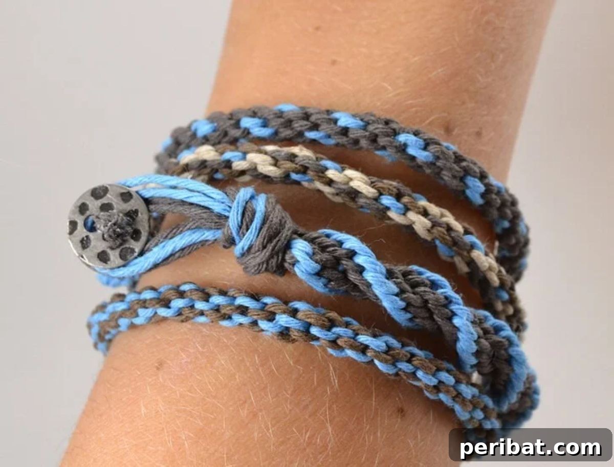DIY Hemp Kumihimo Bracelet