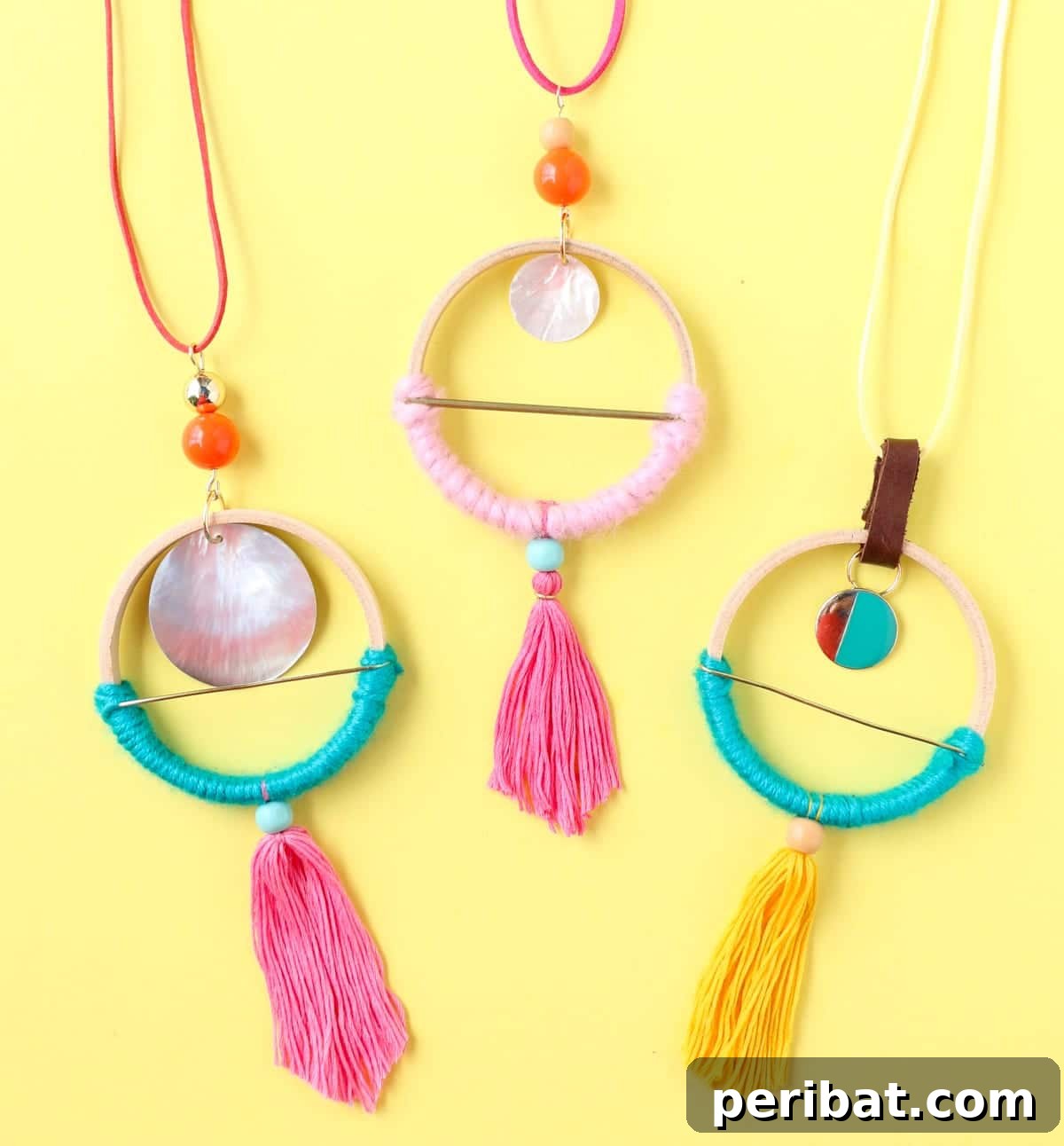 52 Inspiring DIY Necklace Ideas and Kits for Stunning Handmade Jewelry 15 three minimalist Scandinavian hoop necklaces