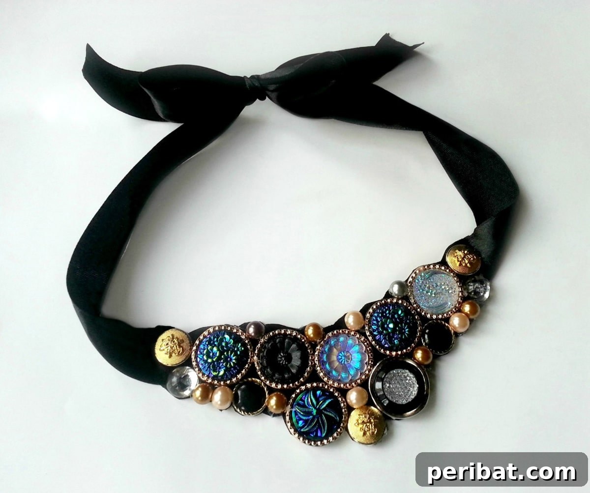 52 Inspiring DIY Necklace Ideas and Kits for Stunning Handmade Jewelry 17 unique vintage-style button necklace