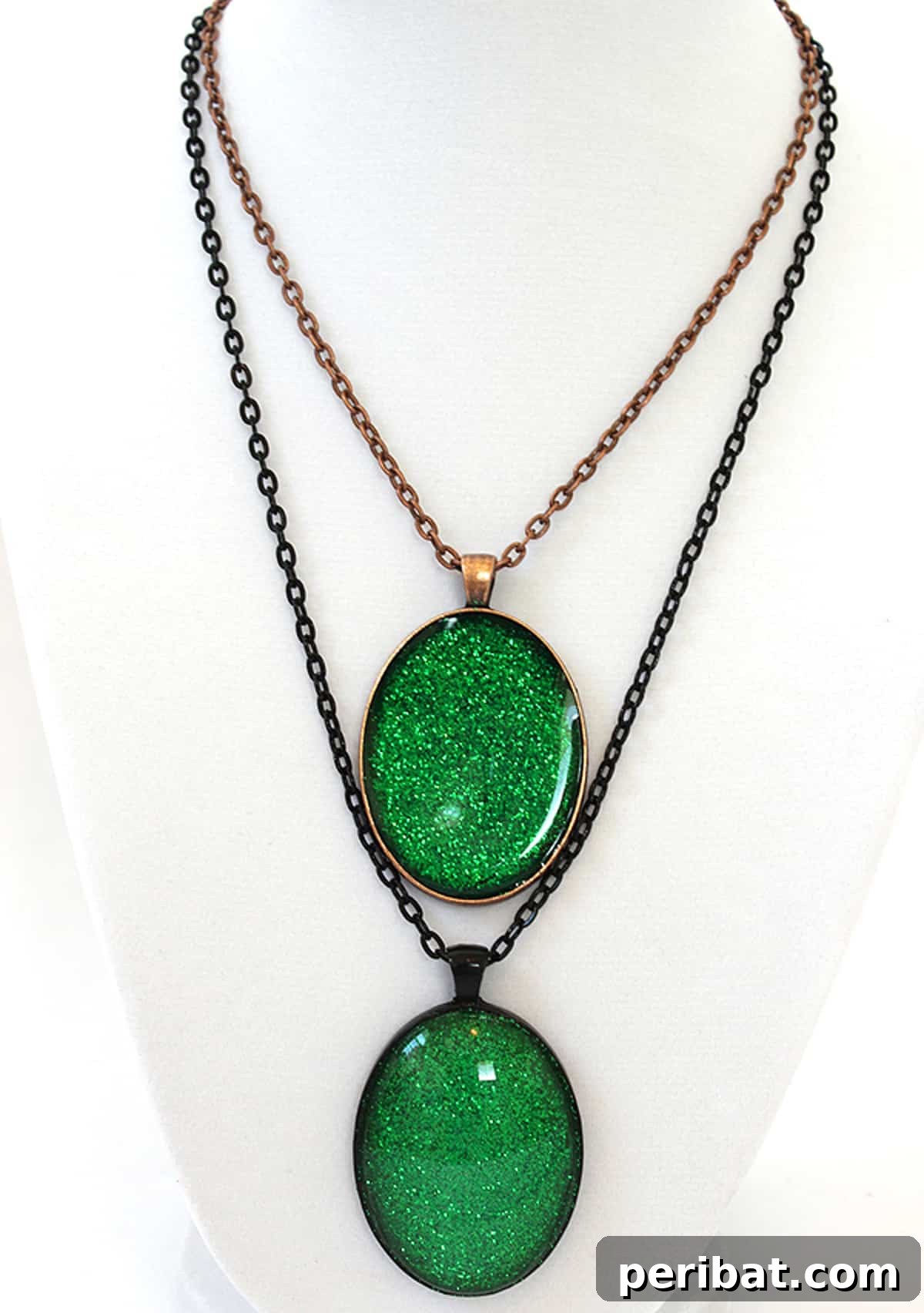 52 Inspiring DIY Necklace Ideas and Kits for Stunning Handmade Jewelry 24 two pieces of the enchanting Evanora’s Emerald Necklace