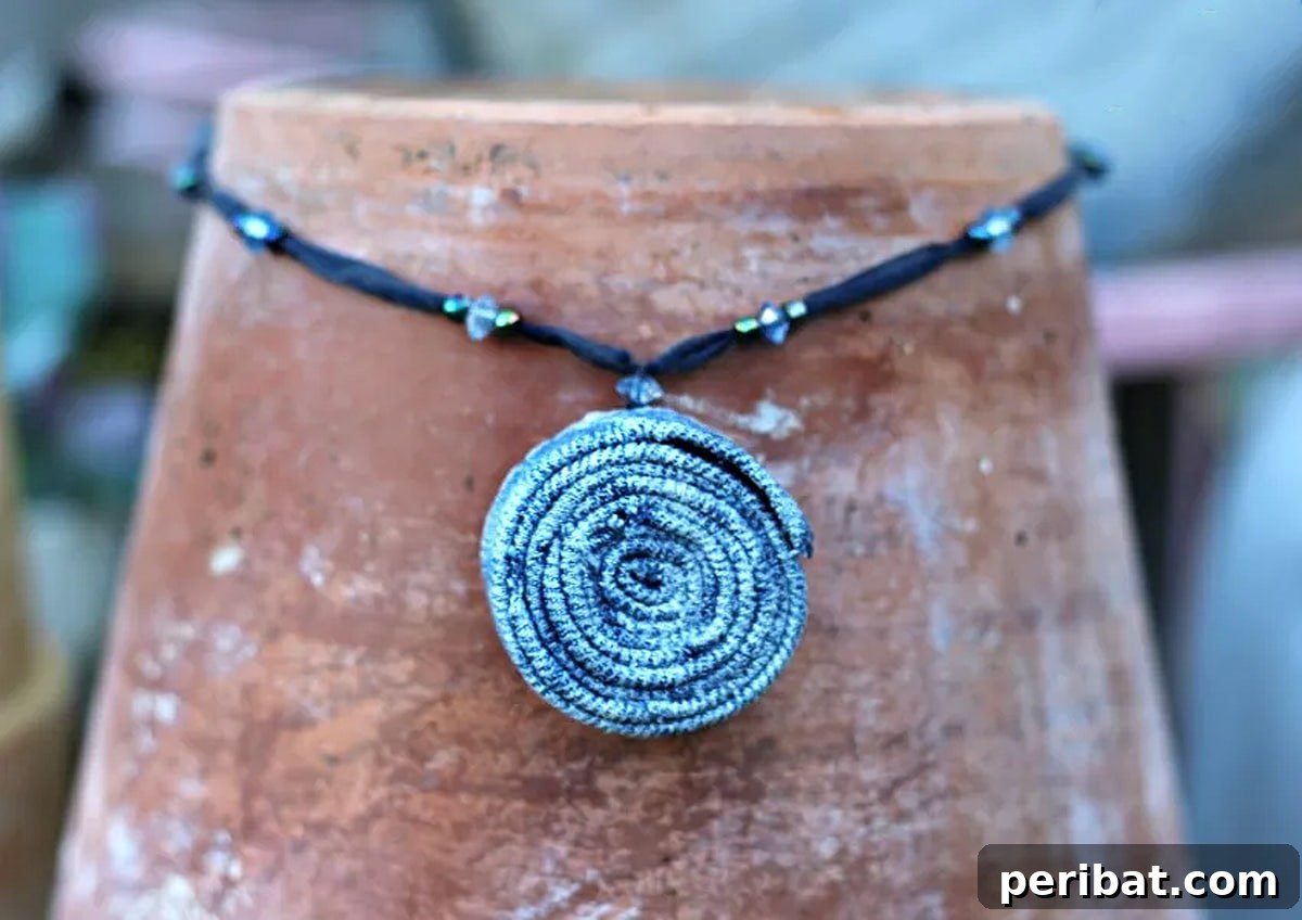 52 Inspiring DIY Necklace Ideas and Kits for Stunning Handmade Jewelry 34 stylish upcycled denim necklace showcasing creativity