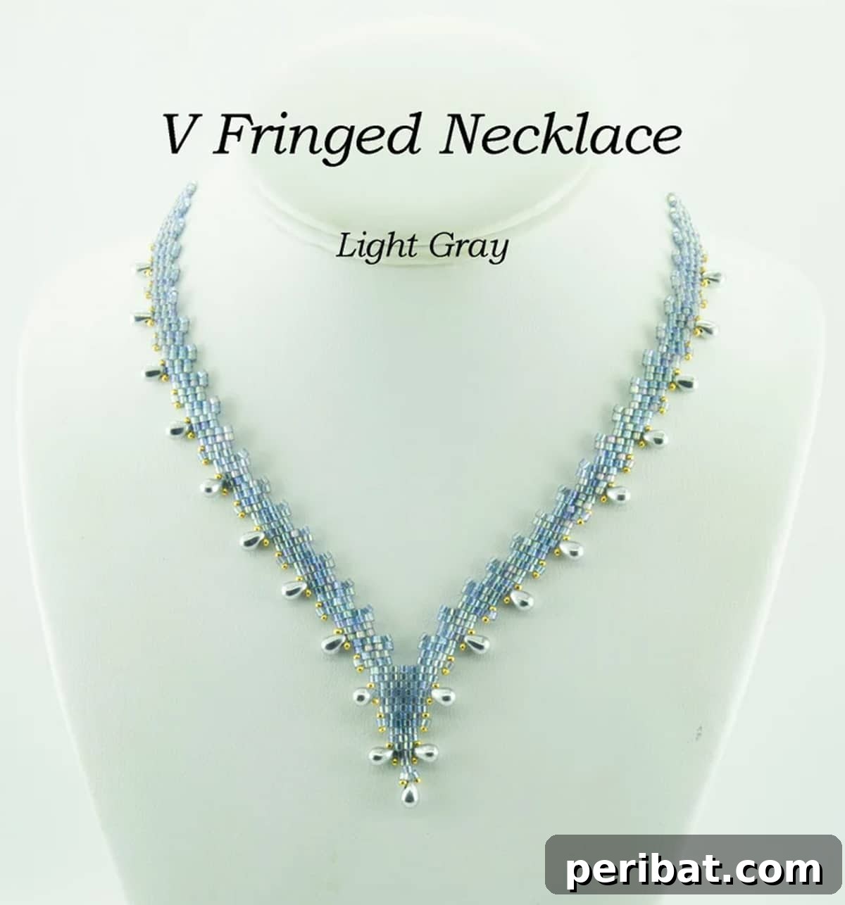 52 Inspiring DIY Necklace Ideas and Kits for Stunning Handmade Jewelry 5 elegant beadwork necklace kit featuring V-fringed Czech drops and Delica beads