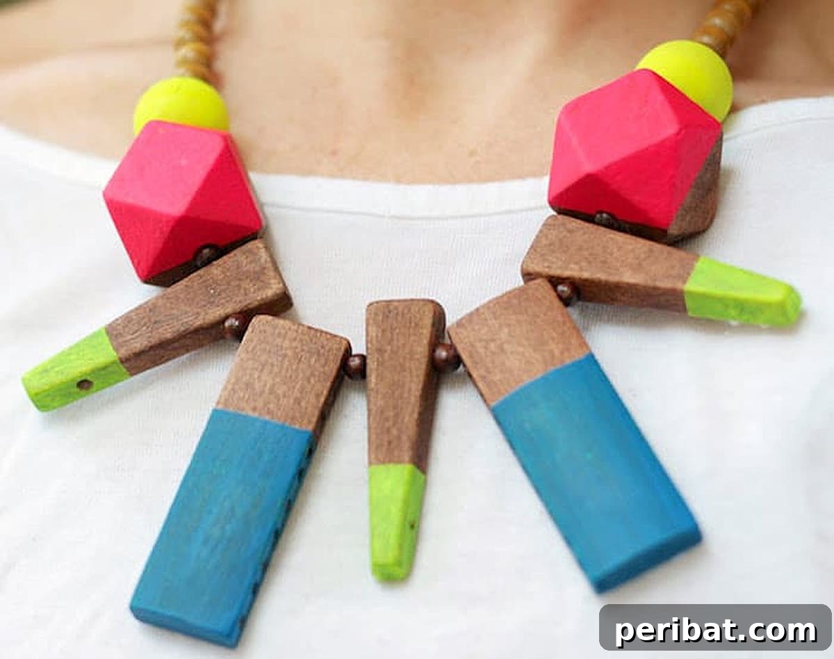 52 Inspiring DIY Necklace Ideas and Kits for Stunning Handmade Jewelry 47 bold neon statement necklace worn around the neck