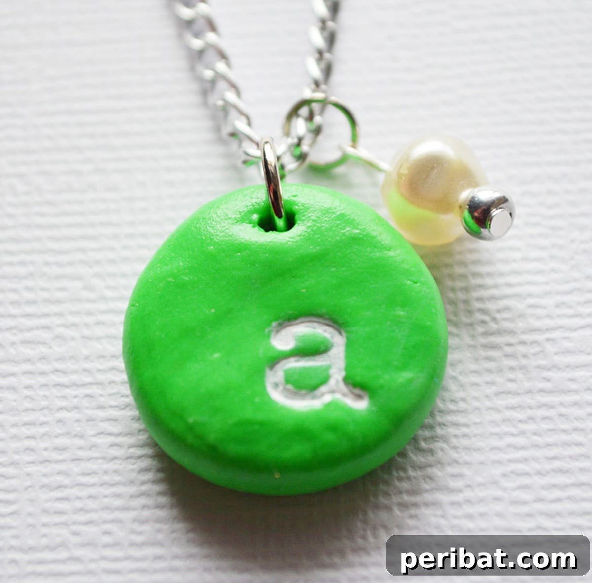 52 Inspiring DIY Necklace Ideas and Kits for Stunning Handmade Jewelry 50 personalized stamped monogram necklace in green