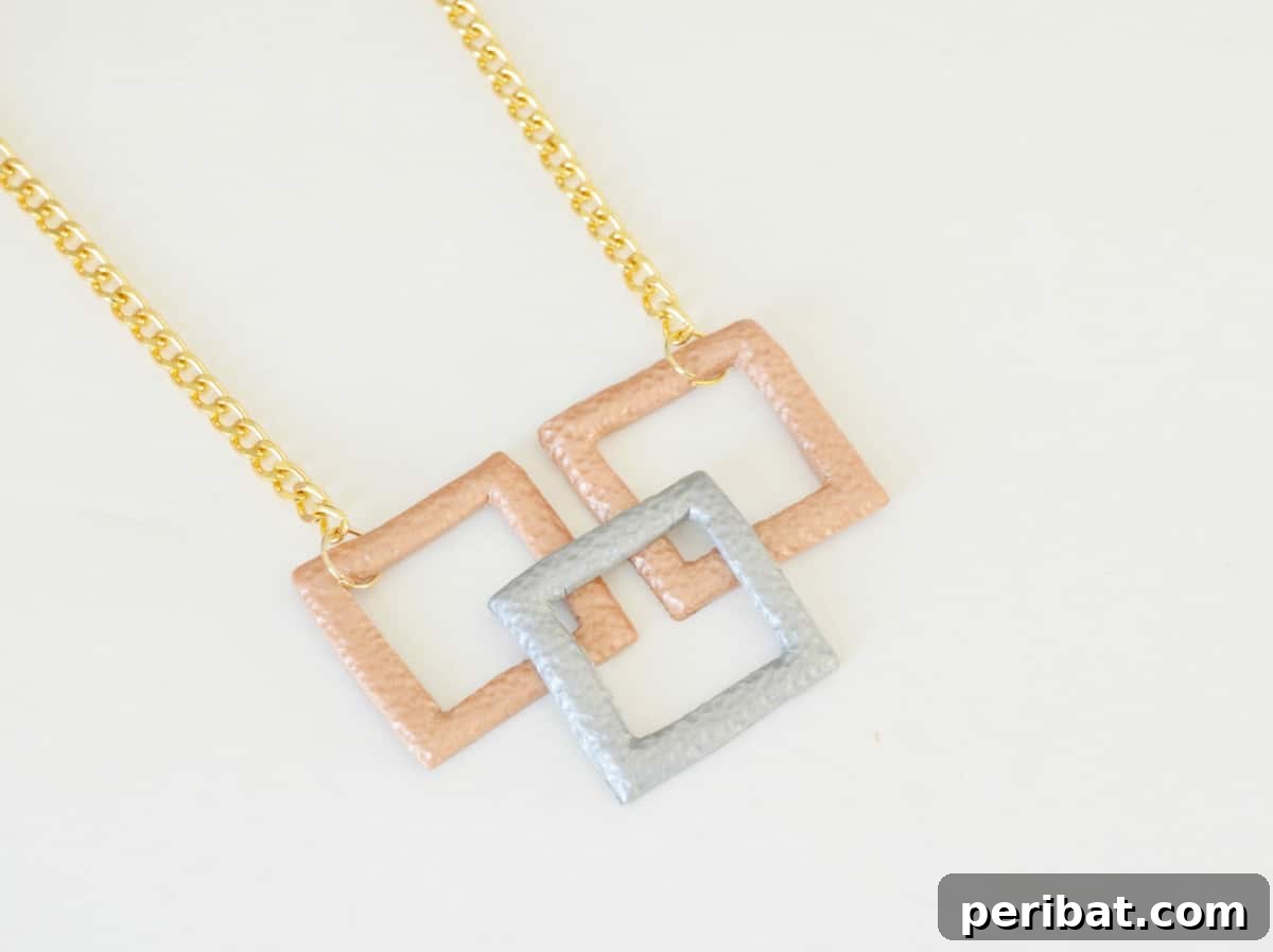 52 Inspiring DIY Necklace Ideas and Kits for Stunning Handmade Jewelry 54 trendy geometric necklace in earthy brown tones