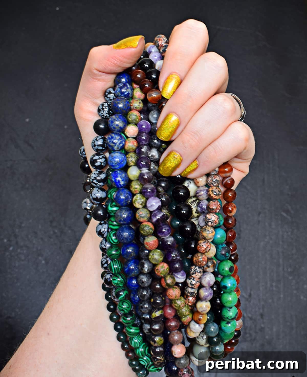 52 Inspiring DIY Necklace Ideas and Kits for Stunning Handmade Jewelry 10 holding beautiful gemstone bead necklaces
