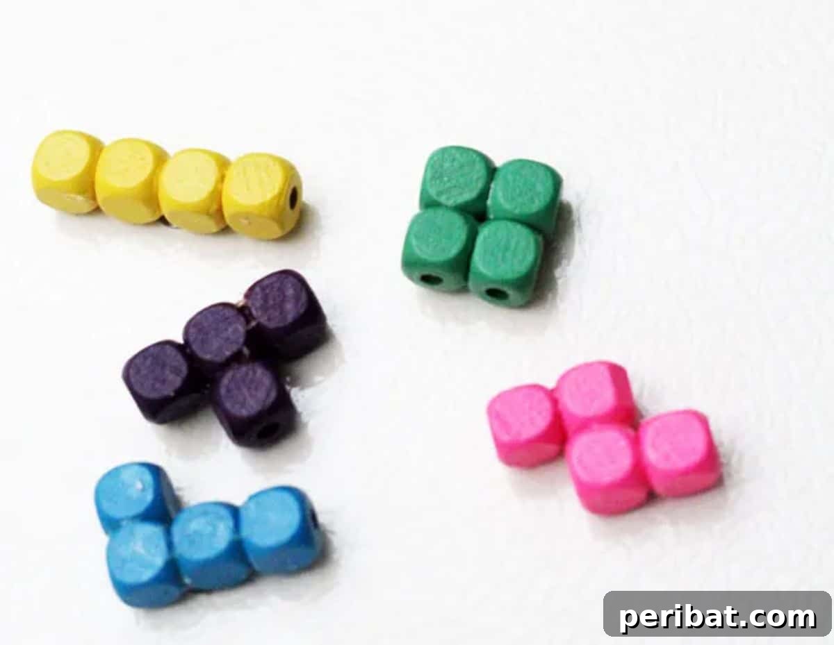 Tetris Pieces Magnets