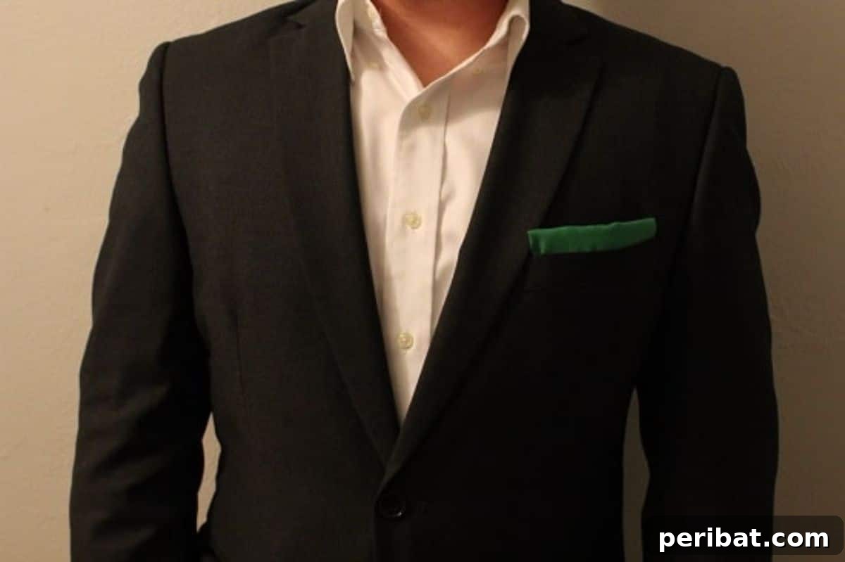 DIY Pocket Square (No Sewing Required!)