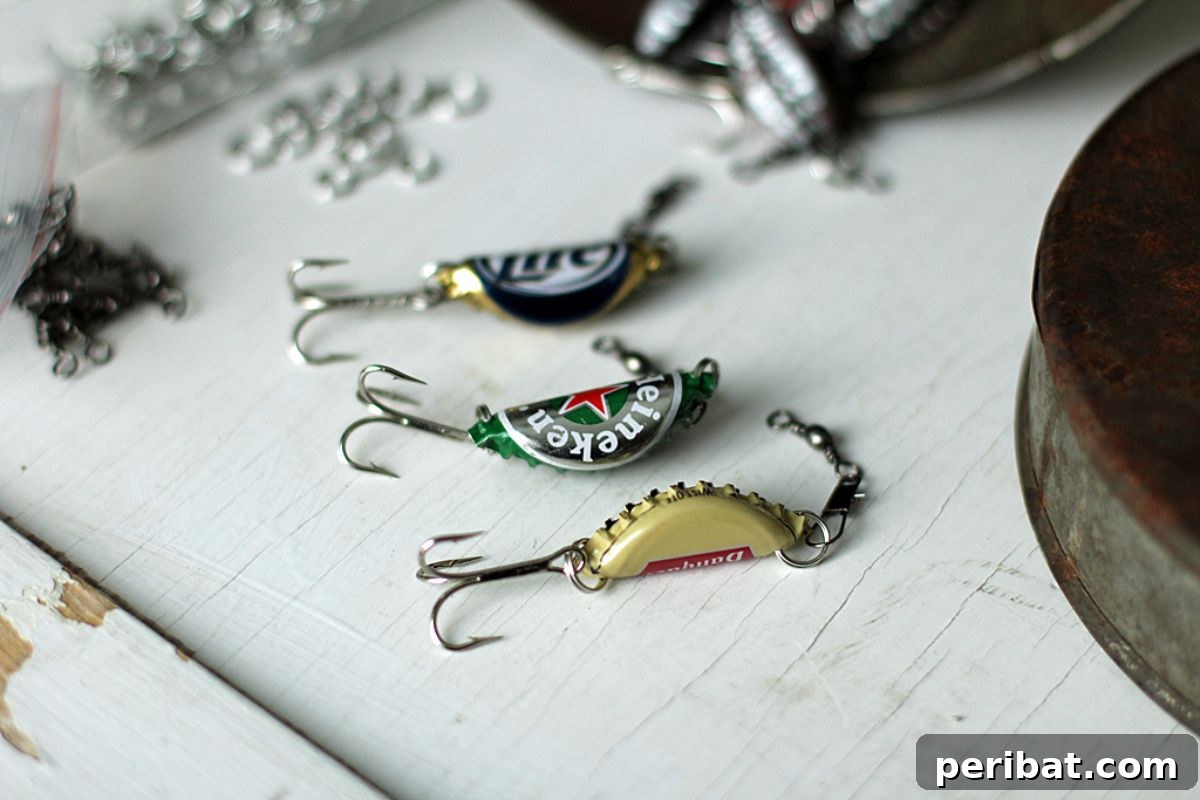 Bottle Cap Fishing Lures