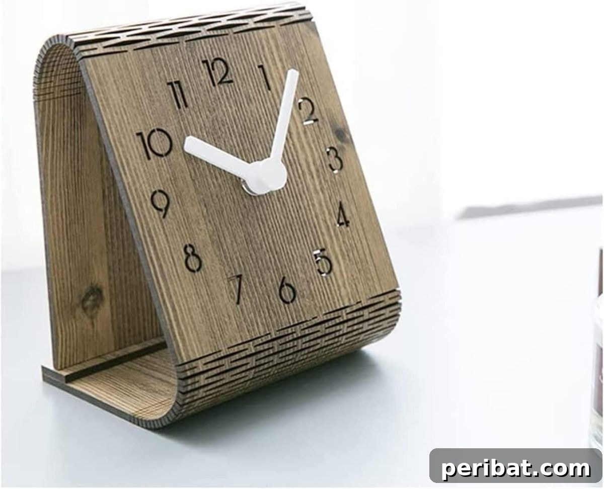 Creative Wooden Table Clock