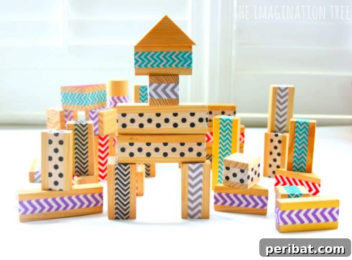 DIY Patterned Wood Blocks