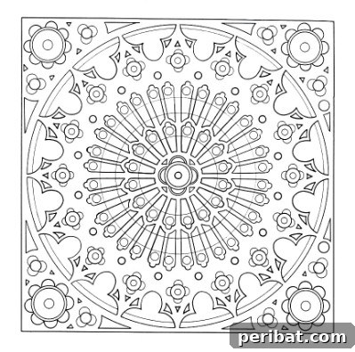 Flower Burst Mandala