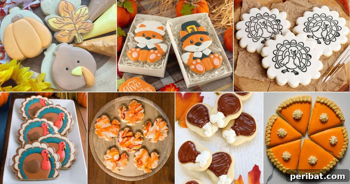 Bake 40 Amazing Thanksgiving Cookies Recipes & Decorating Tips 2 40 DIY Thanksgiving Cookie Kit and Ideas facebook image.