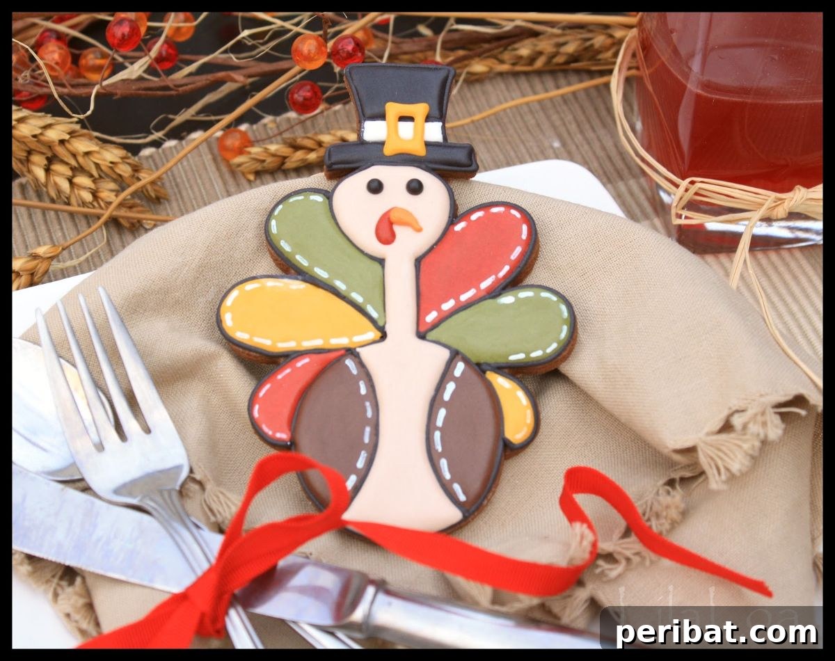 Bake 40 Amazing Thanksgiving Cookies Recipes & Decorating Tips 13 DIY Thanksgiving Turkey - Cookies And Cards