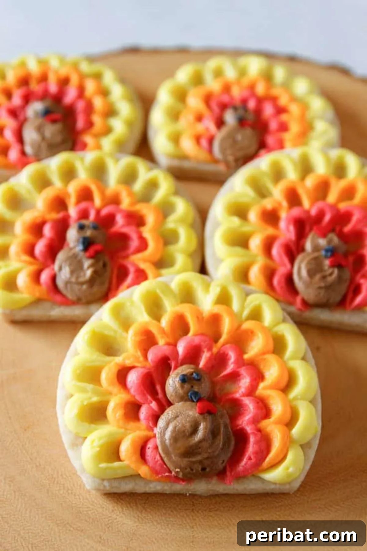 Bake 40 Amazing Thanksgiving Cookies Recipes & Decorating Tips 15 How to Decorate Easy Turkey Thanksgiving Sugar Cookies