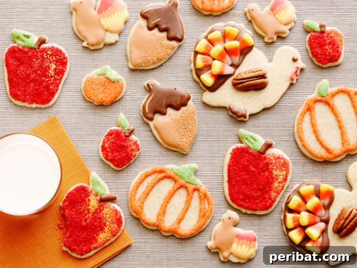 Bake 40 Amazing Thanksgiving Cookies Recipes & Decorating Tips 20 Spiced Thanksgiving Sugar Cookies